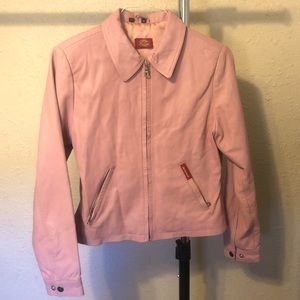 Pink Leather Jacket